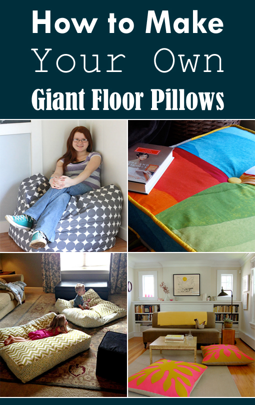 13 Easy Diy Giant Floor Pillows