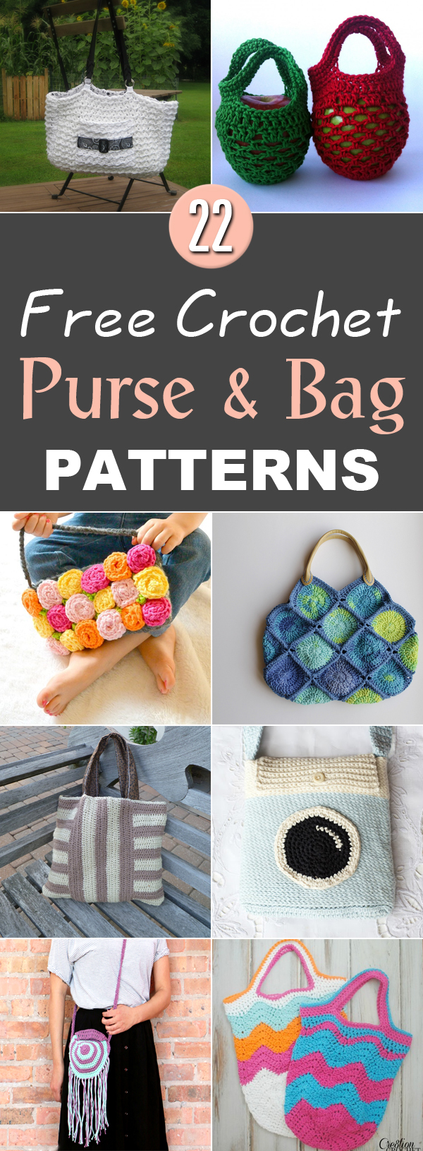 22 Free Crochet Purse & Bag Patterns