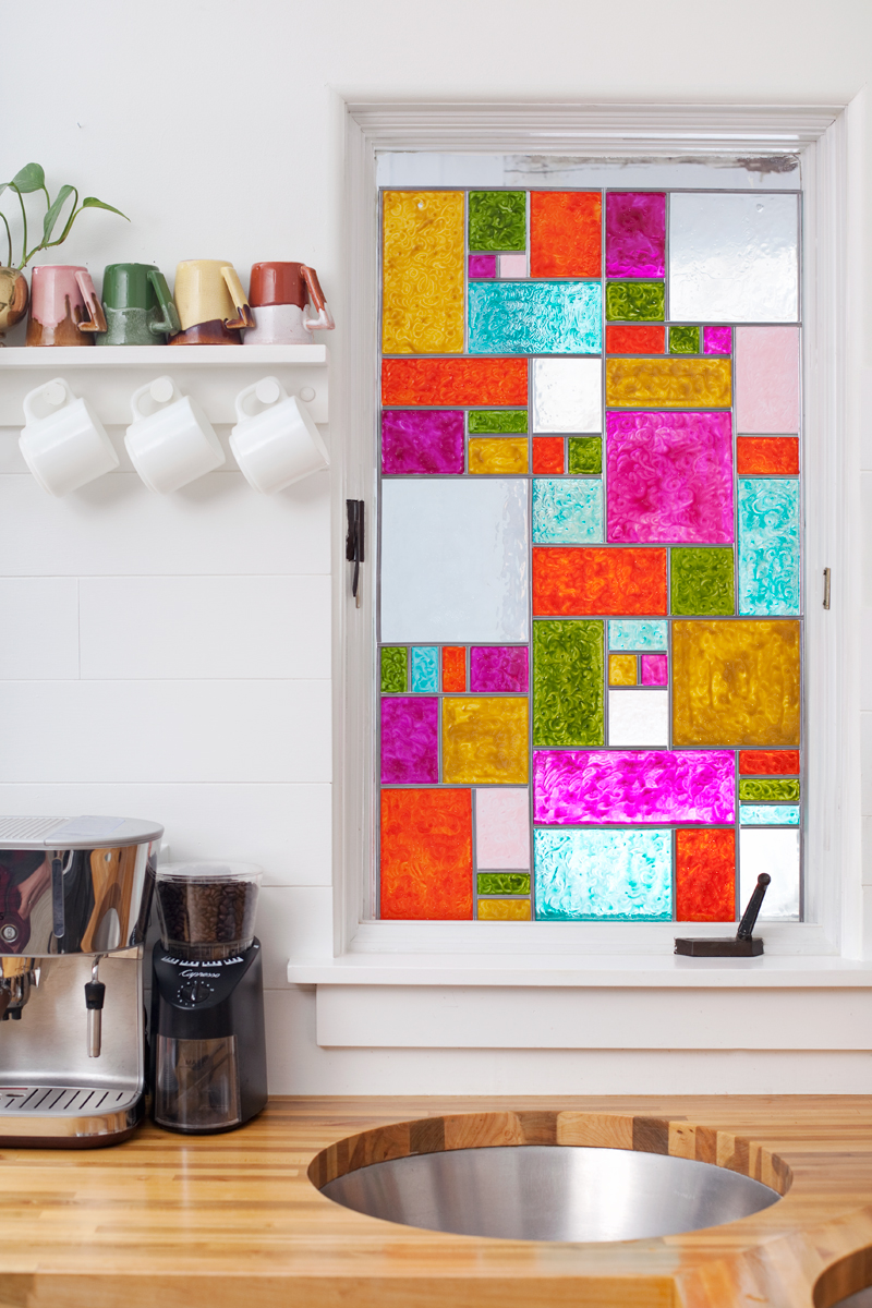 DIY Faux Stained Glass