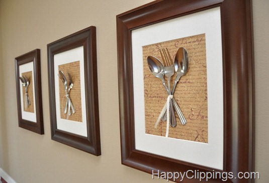 DIY Silverware Wall Art