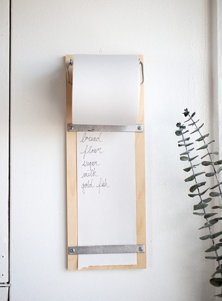 DIY Wood Shopping List Pad