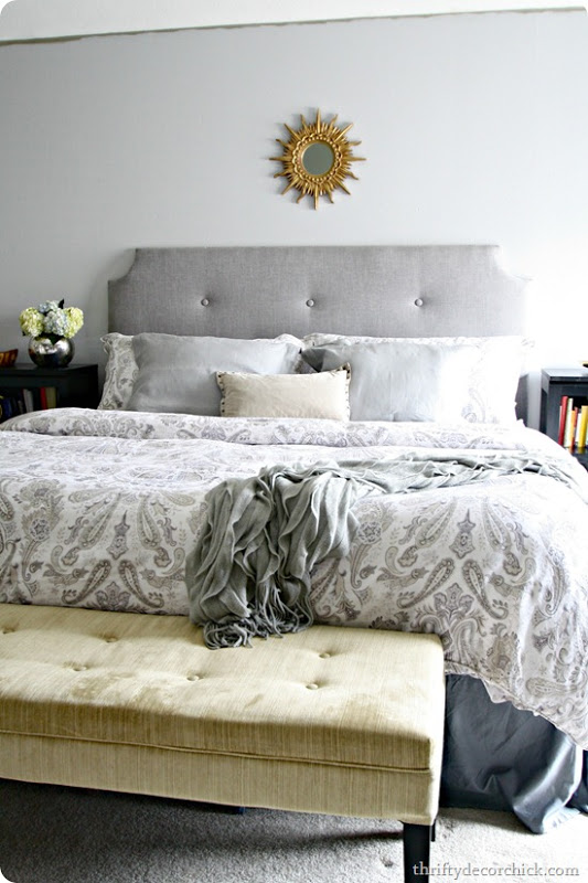 headboard diy tufted bedroom decor thrifty chick fresh give