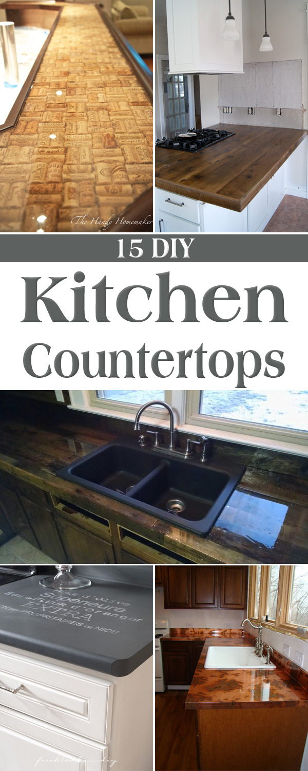 15 Amazing DIY Kitchen Countertop Ideas