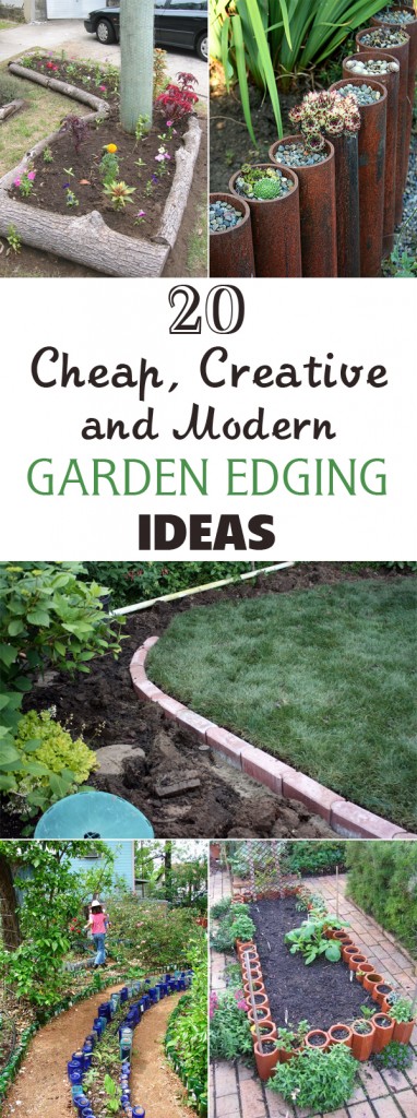 20 Cheap Creative And Modern Garden Edging Ideas