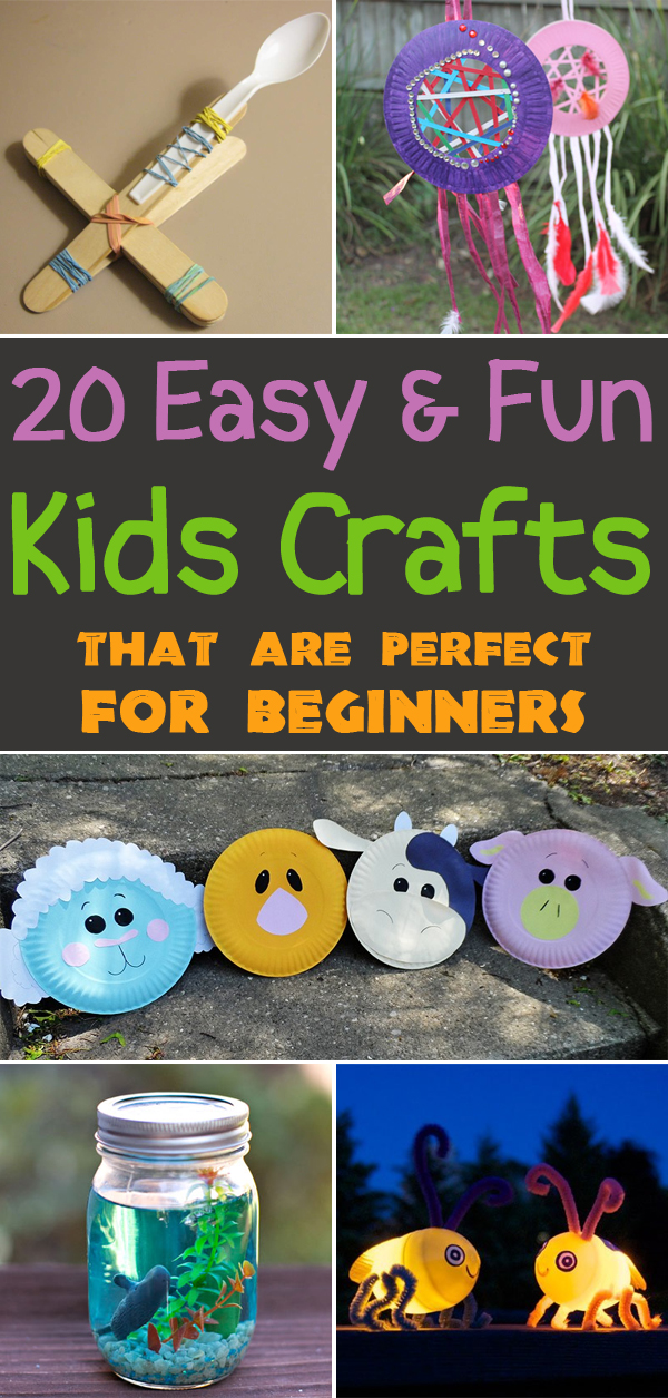 20 Easy & Fun Kids Crafts That Are Perfect for Beginners