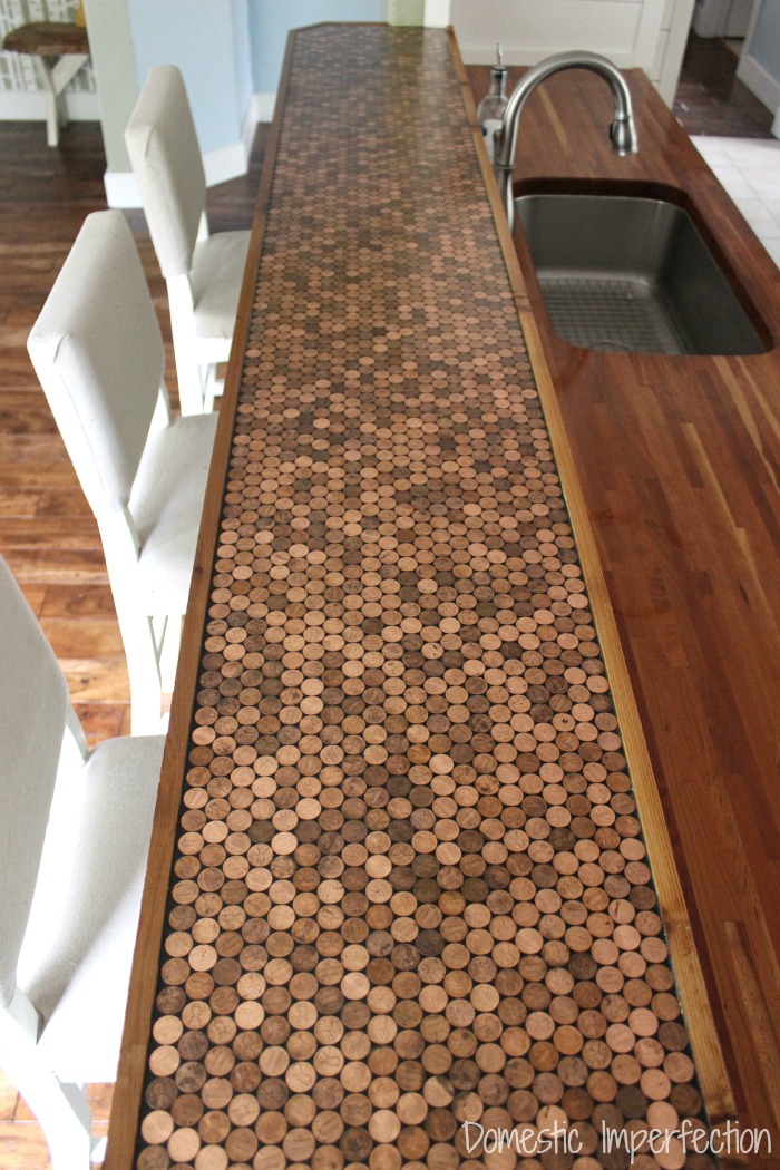 Countertop from Pennies