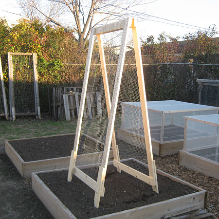 DIY A-Frame Veggie Trellis