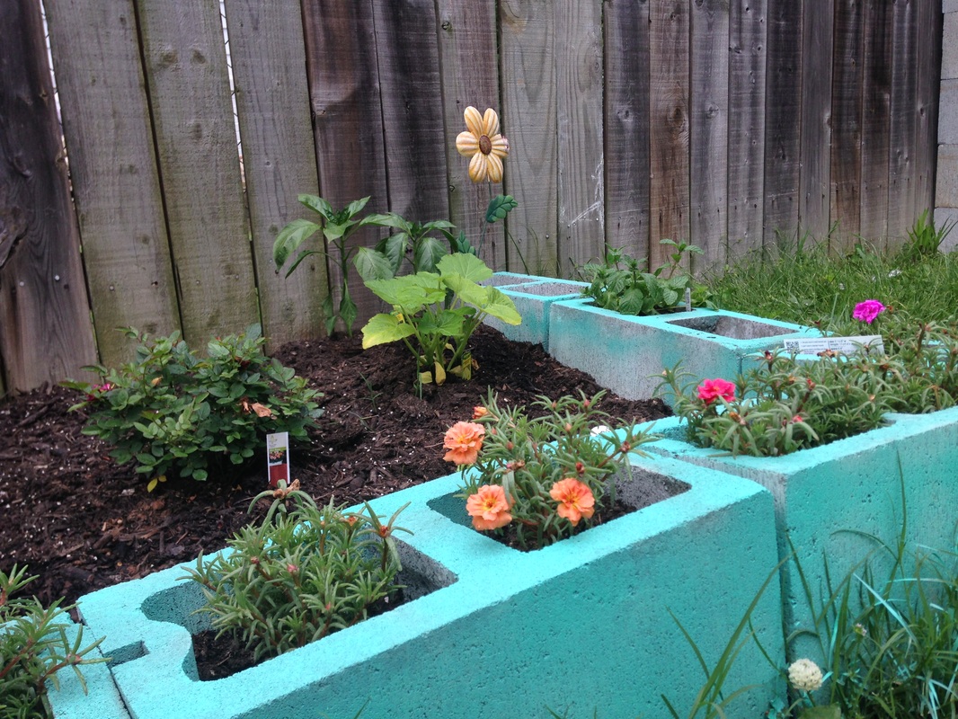 Line Your Garden Beds with Cinder Blocks