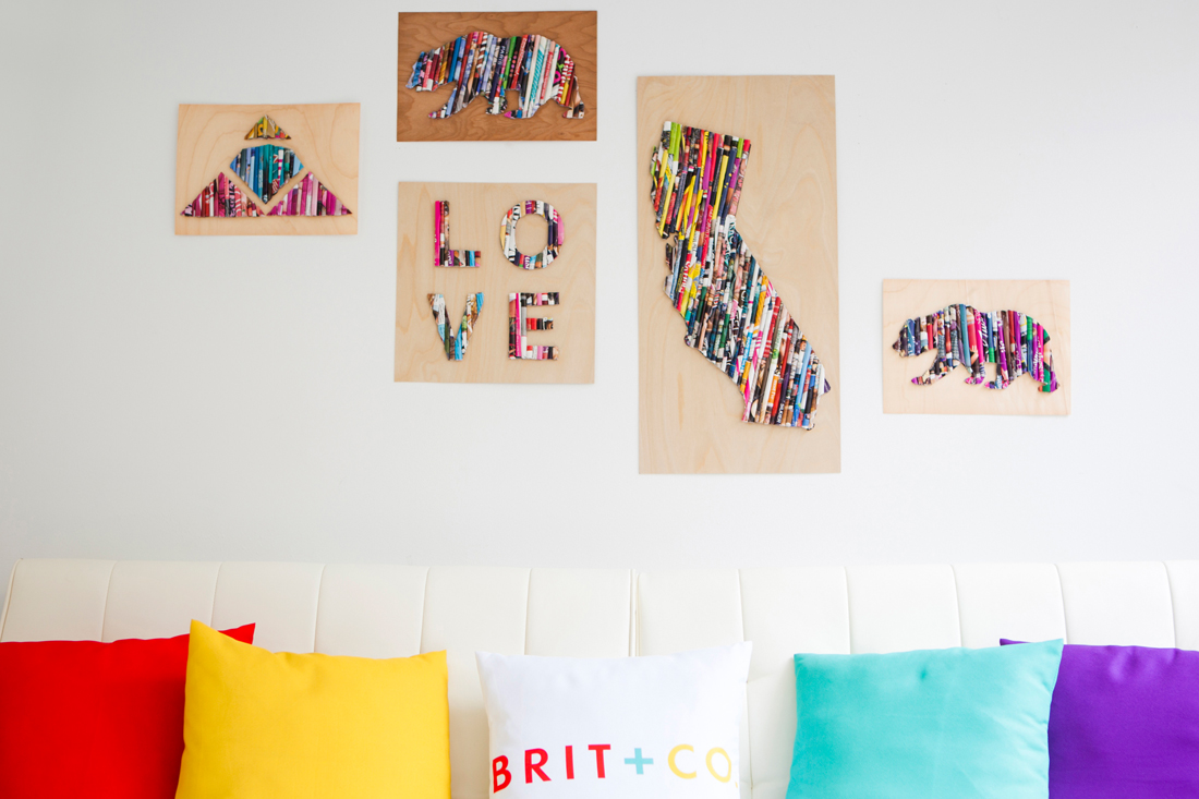 Upcycle Old Magazines Into Wall Art
