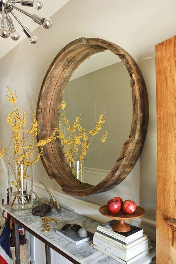 Wine Barrel Mirror