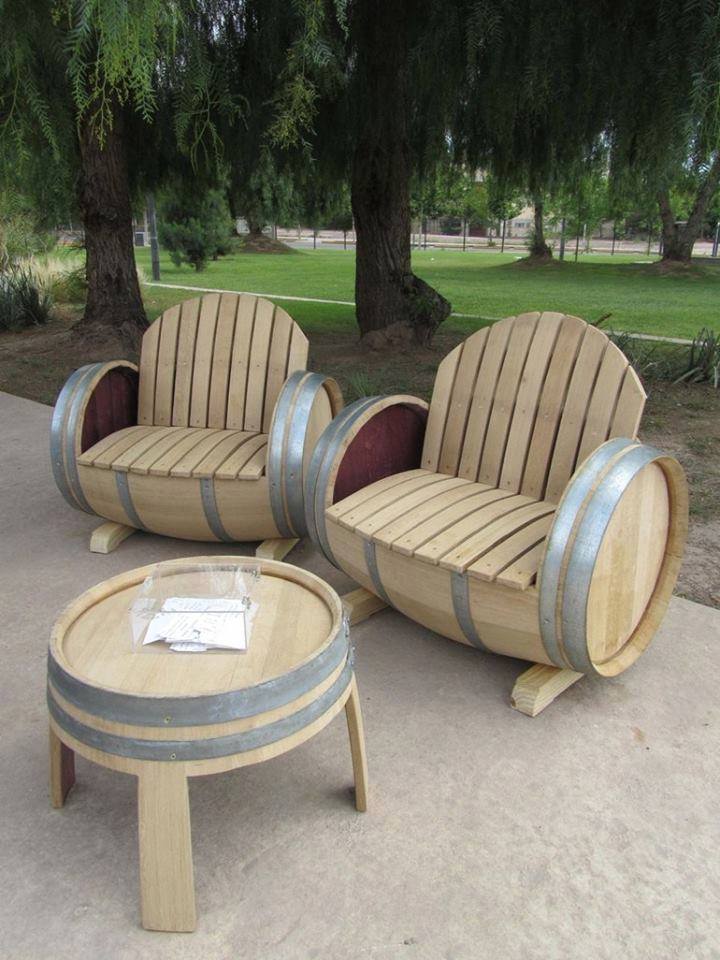 Wine Barrel Patio Furniture