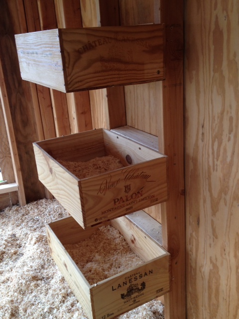 Wine Crate Nest Boxes