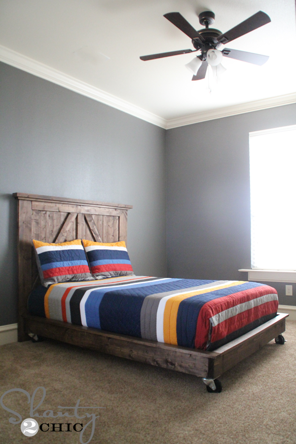 DIY Platform Bed with Wheels