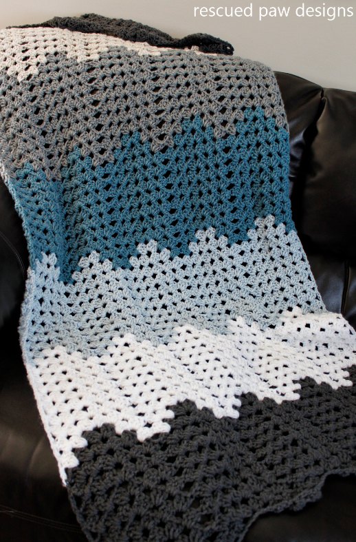 Granny Ripple Crochet Blanket