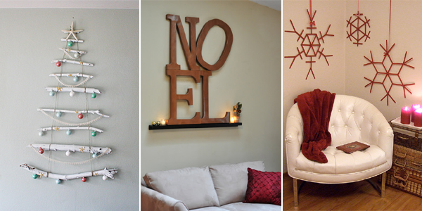 homemade christmas wall decor ideas