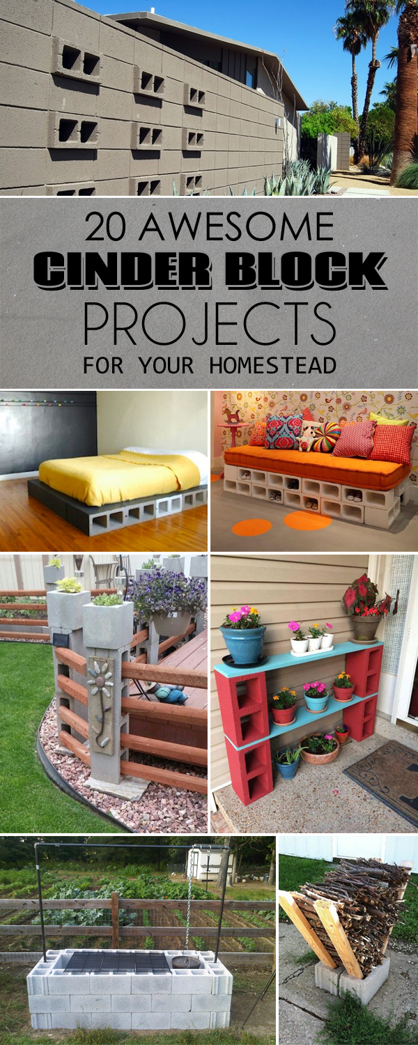 20 Awesome DIY Cinder Block Projects For Your Homestead