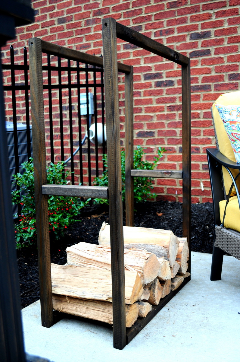 Diy outdoor log online holder