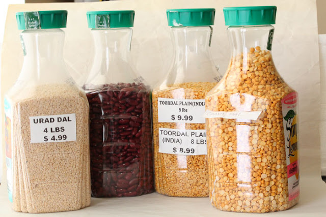 Recycle plastic bottles for dry food storage