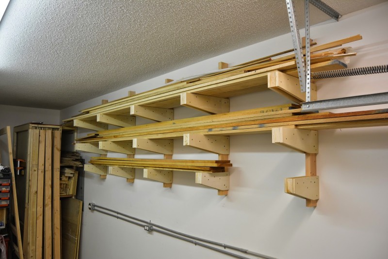 Wall Mounted Lumber Rack