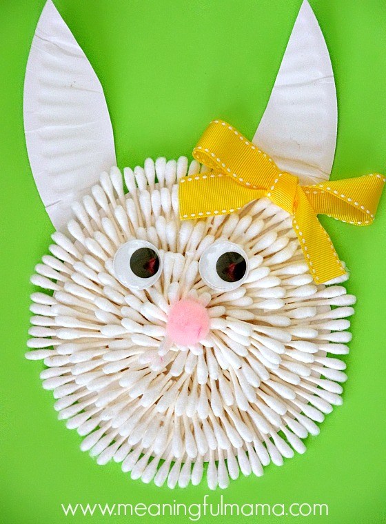 Easter Bunny Craft with Q-Tips