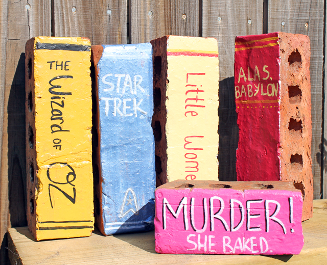 Book Painted Bricks