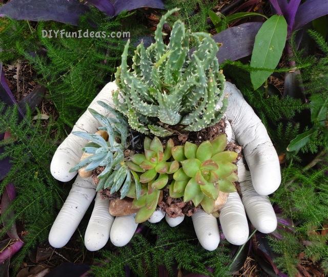 Concrete Hand Planter