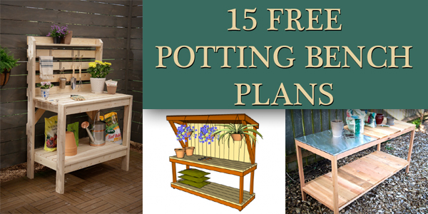 15 free potting bench plans