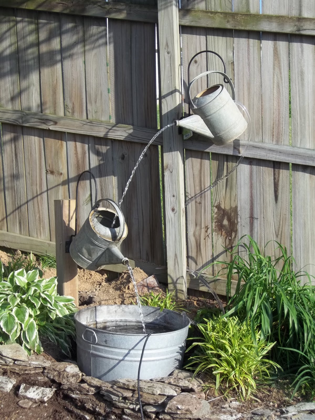 Watering Can Fountain