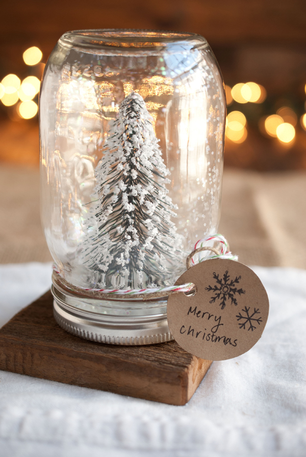 Mason Jar Snow Globe