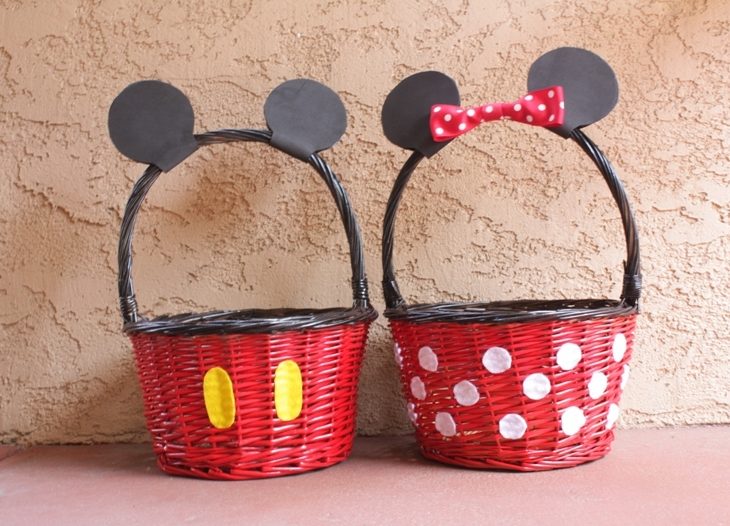 Mickey and Minnie Easter Baskets