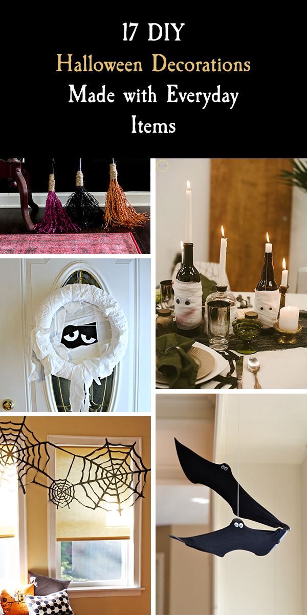 17 DIY Halloween Decorations Made with Everyday Items
