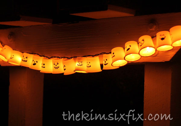 Recycled K-Cup Halloween Lights