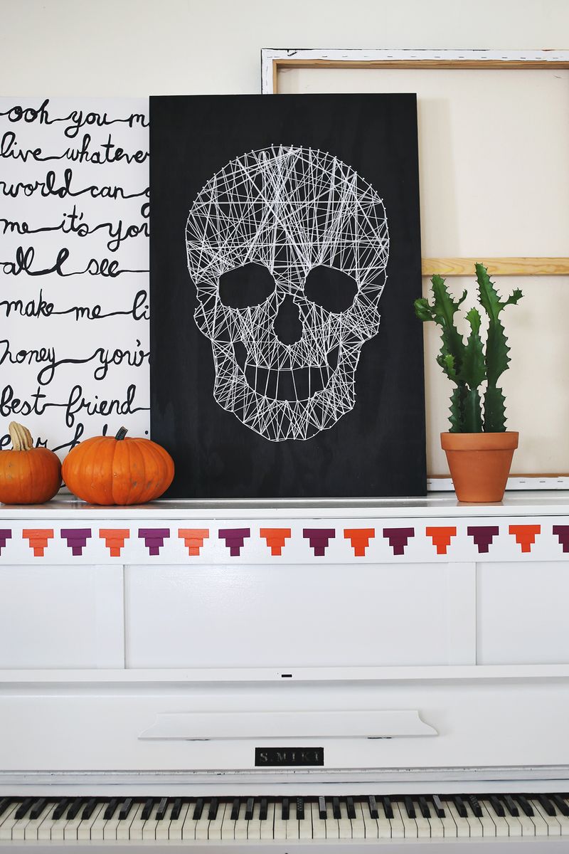 Skull String Art