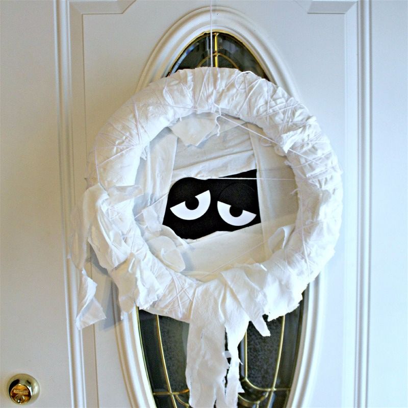 Toilet Paper Mummy Wreath