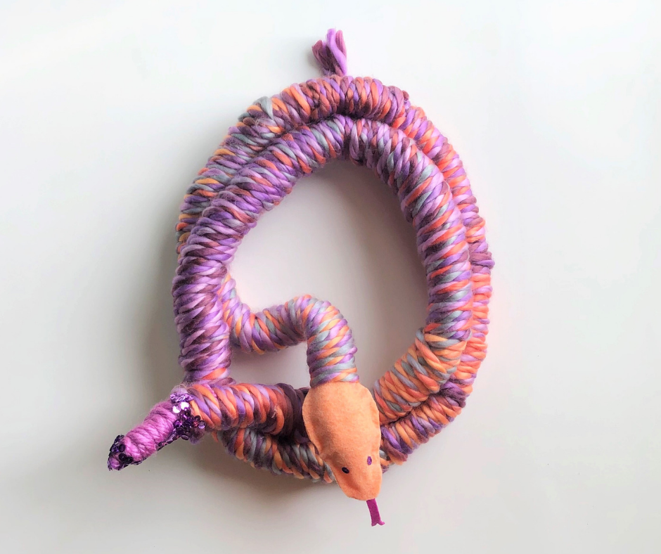 Halloween Yarn Snake