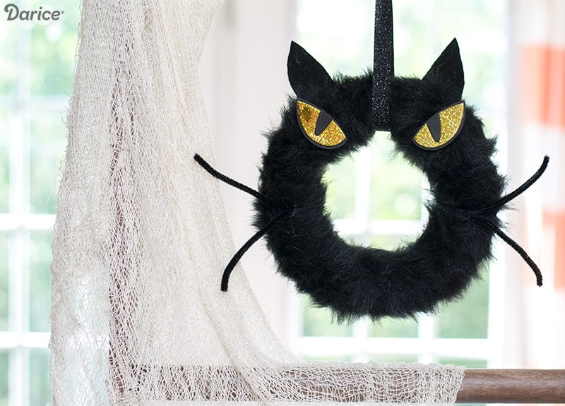 Spooky Cat Wreath