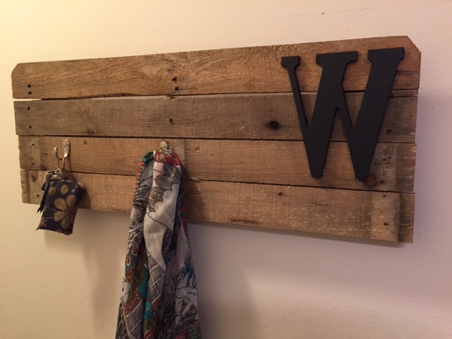 Pallet Wood Coat Rack