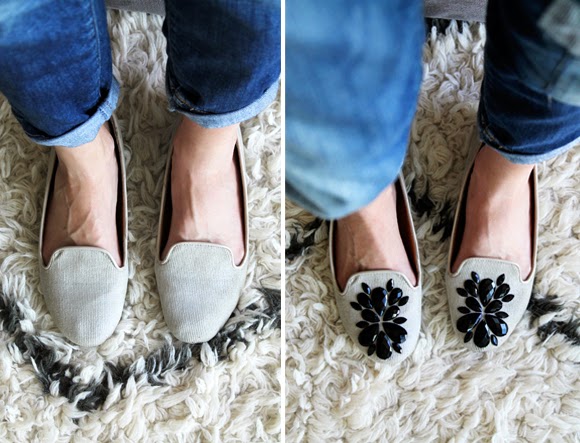 Embellished loafers