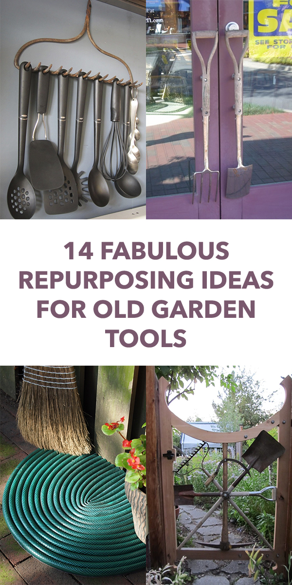 14 Fabulous Repurposing Ideas For Old Garden Tools