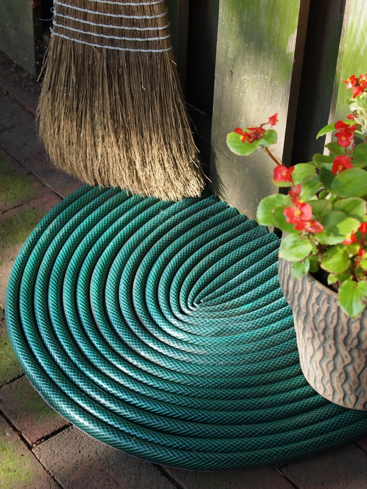 Old Garden Hose Door Mat