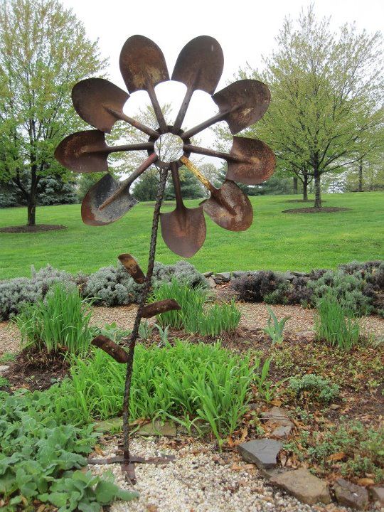 Rusty Shovel Flower