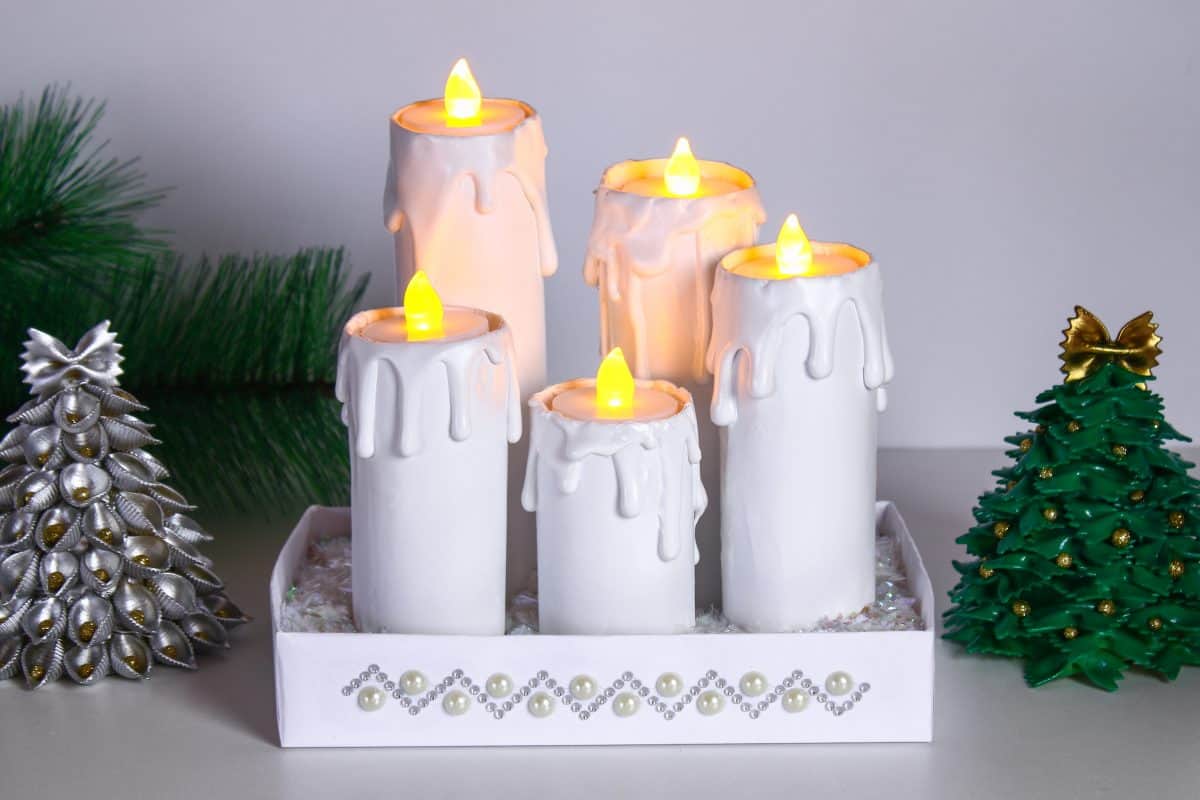 Toilet Paper Roll Candles