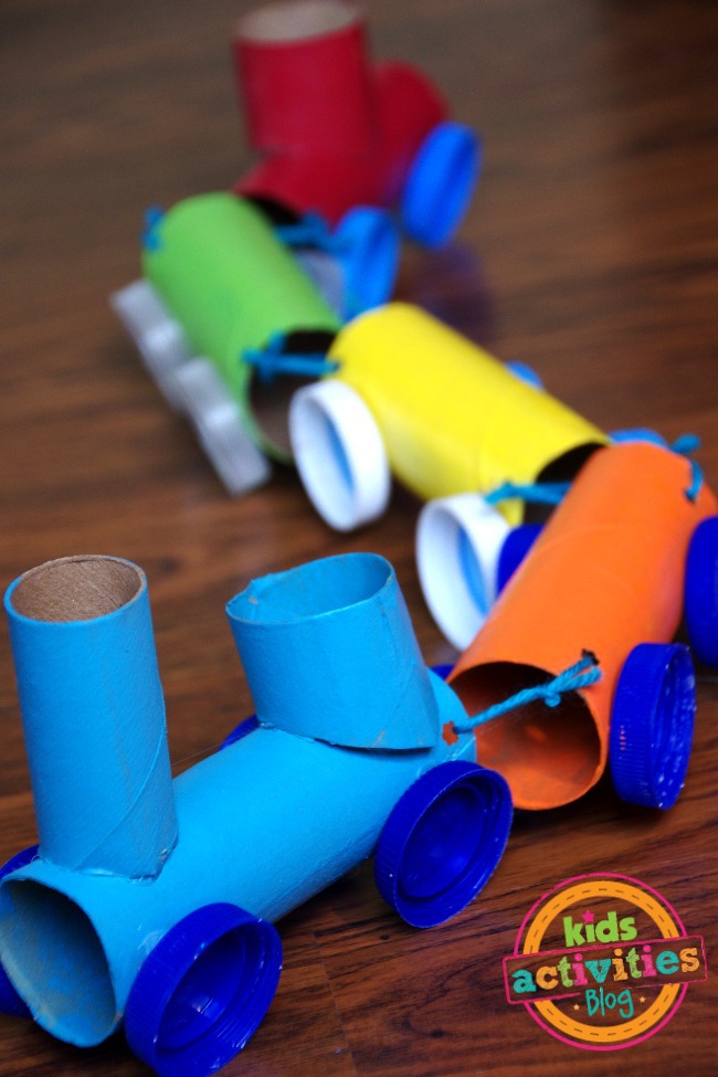 Toilet Paper Roll Train Craft
